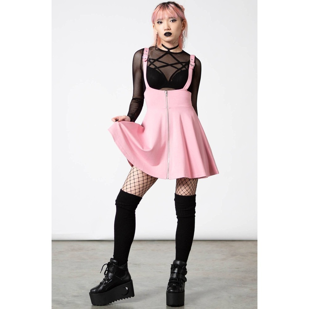 Killstar Suspend me‎ mini pastel pink skirt